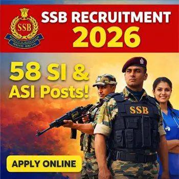 SSB Recruitment 2026 notification for 58 Sub Inspector and Assistant Sub Inspector posts with salary up to ₹1,12,400 under Sashastra Seema Bal