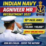 Indian Navy Agniveer MR Recruitment 2027 thumbnail for 10th pass sailor jobs apply online