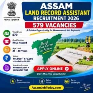 Land Records Assistant Recruitment 2026 – 579 Vacancies