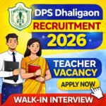 DPS Dhaligaon Recruitment 2026 teacher vacancy thumbnail showing PGT TGT PRT jobs with walk-in interview Assam