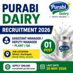 Purabi Dairy Recruitment 2026 Assistant Manager Job in Assam Silchar Barak Valley Apply Online