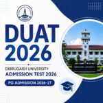 Dibrugarh University Admission Test 2026 -Dibrugarh University PG Admission 2026-27 official notification apply online feature image