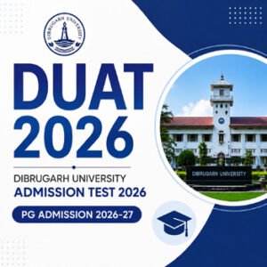 Dibrugarh University Admission Test 2026 -Dibrugarh University PG Admission 2026-27 official notification apply online feature image