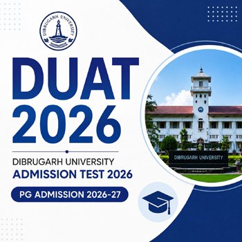 Dibrugarh University Admission Test 2026 -Dibrugarh University PG Admission 2026-27 official notification apply online feature image