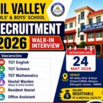 Oil Valley Girls & Boys School Recruitment 2026 feature image for TGT Teacher, Hostel Warden and Office Assistant walk-in interview jobs in Dibrugarh Assam