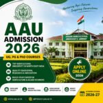 AAU Admission 2026 feature image for Assam Agricultural University Jorhat UG PG PhD admission apply online notification