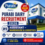 Purabi Dairy Recruitment 2026 feature image for Assistant Warehouse and Logistics vacancy under NEDFL with salary ₹4.55 LPA and online application details