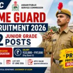 APSC Home Guard Recruitment 2026 official feature image showing Assam Home Guard Junior Grade vacancy for 22 posts with salary, qualification and apply online details
