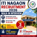 ITI Nagaon Recruitment 2026 walk-in interview for 3 Vocational Instructor posts with ₹15,000 monthly salary on 24 August 2026 in Nagaon, Assam