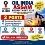 Oil India Assam Recruitment 2026 – 2 Contractual Electrician and Associate Engineer Electrical Posts