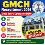 GMCH Recruitment 2026 Data Entry Operator vacancy, ₹20,000 salary and walk-in interview on 8 October 2026