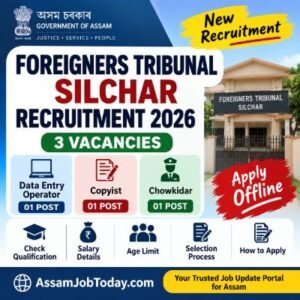 Foreigners Tribunal Silchar Recruitment 2026 for Data Entry Operator, Copyist and Chowkidar posts